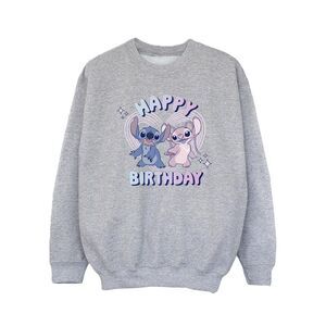 Lilo & Stitch Girls Happy Birthday Sweatshirt / Sport Grey